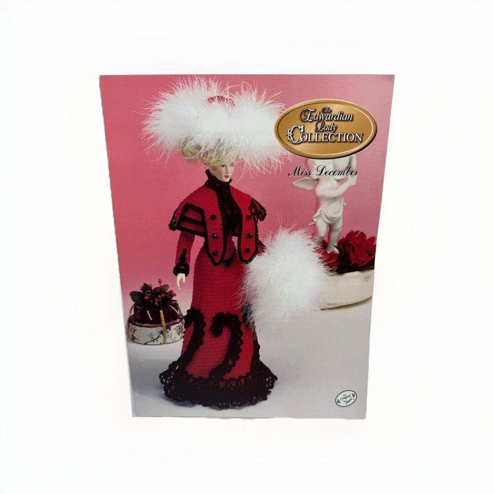 Edwardian Lady Miss December Annie's Attic Crochet Pattern Calendar Doll Society